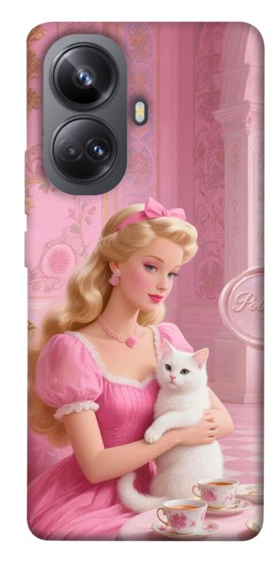 Чехол itsPrint Barbie with cat для Realme 10 Pro+, детские, купить оптом с доставкой