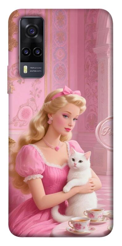 Чохол itsPrint Barbie with cat для Vivo Y31, дитячі, купити оптом з доставкою