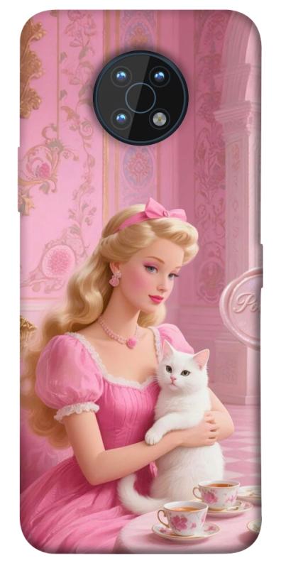 Чохол itsPrint Barbie with cat для Nokia G50, дитячі, купити оптом з доставкою