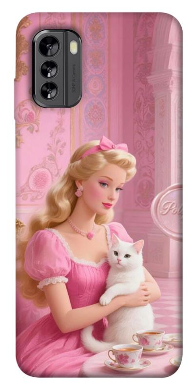 Чохол itsPrint Barbie with cat для Nokia G60, дитячі, купити оптом з доставкою