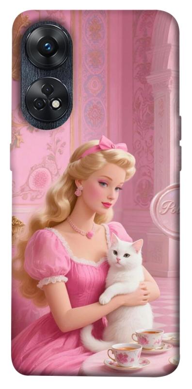 Чохол itsPrint Barbie with cat для Oppo Reno 8 T 4G, дитячі, купити оптом з доставкою