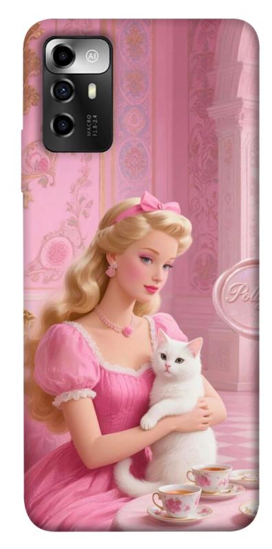 Чохол itsPrint Barbie with cat для ZTE Blade V40 Vita, дитячі, купити оптом з доставкою