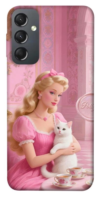 Чохол itsPrint Barbie with cat для Samsung Galaxy A24 4G, дитячі, купити оптом з доставкою