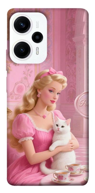 Чохол itsPrint Barbie with cat для Xiaomi Poco F5 / Note 12 Turbo, дитячі, купити оптом з доставкою