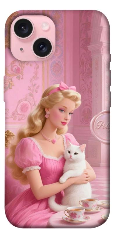 Чохол itsPrint Barbie with cat для Apple iPhone 15 (6.1"), дитячі, купити оптом з доставкою
