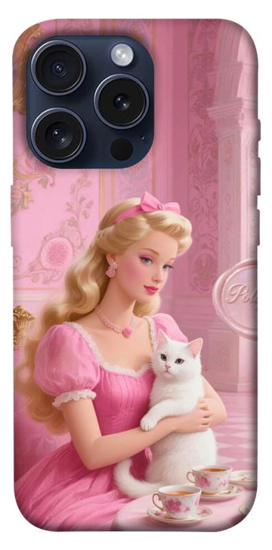 Чехол itsPrint Barbie with cat для Apple iPhone 15 Pro (6.1"), детские, купить оптом с доставкой