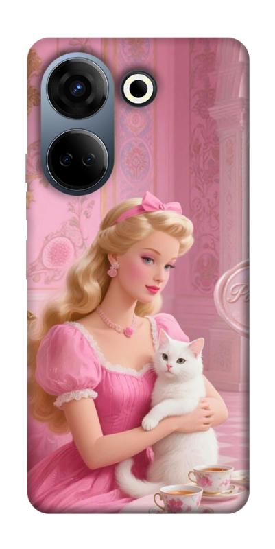 Чехол itsPrint Barbie with cat для TECNO Camon 20 Pro (CK7n), детские, купить оптом с доставкой
