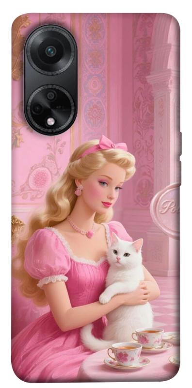 Чохол itsPrint Barbie with cat для Oppo A98, дитячі, купити оптом з доставкою