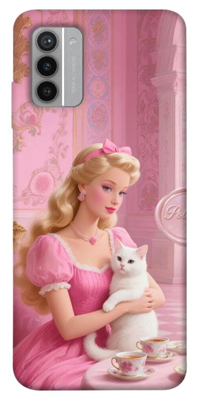 Чохол itsPrint Barbie with cat для Nokia G42, дитячі, купити оптом з доставкою