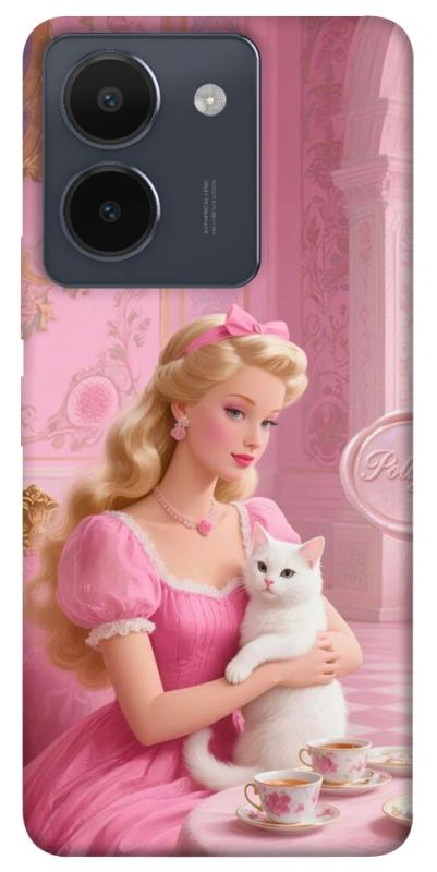 Чохол itsPrint Barbie with cat для Vivo Y36, дитячі, купити оптом з доставкою
