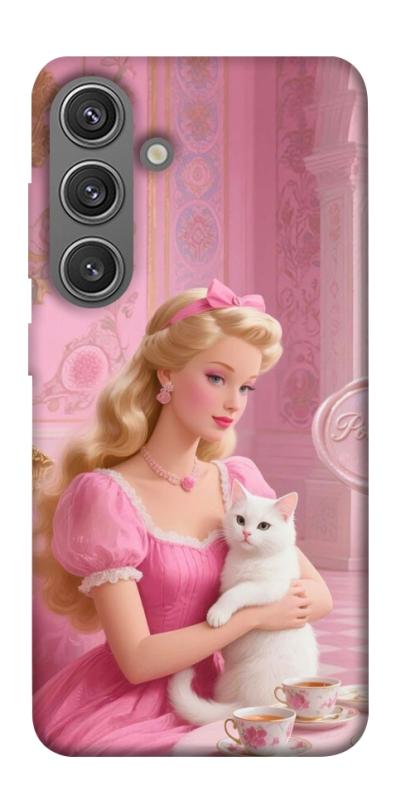 Чехол itsPrint Barbie with cat для Samsung Galaxy S24+, детские, купить оптом с доставкой