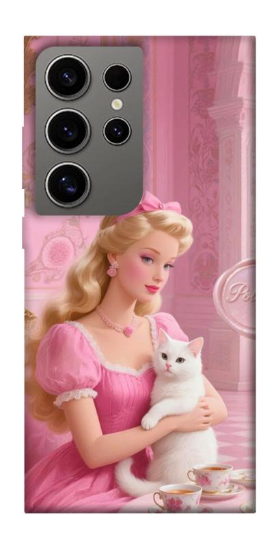 Чохол itsPrint Barbie with cat для Samsung Galaxy S24 Ultra, дитячі, купити оптом з доставкою