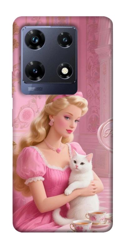 Чохол itsPrint Barbie with cat для Infinix Note 30 Pro, дитячі, купити оптом з доставкою