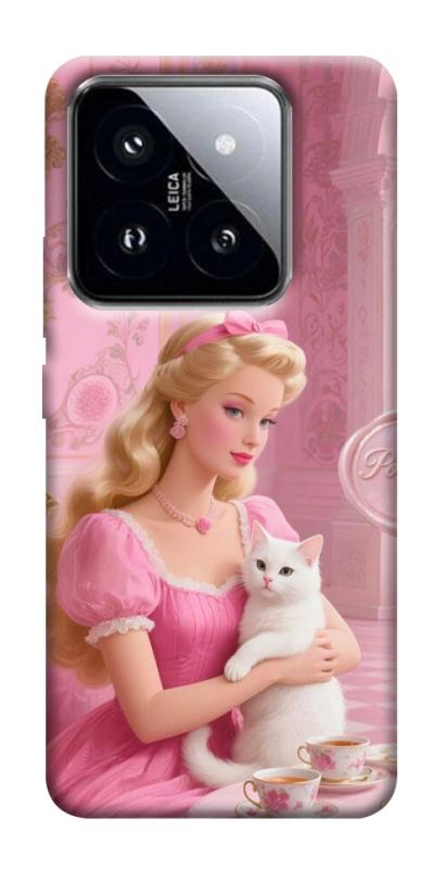 Чохол itsPrint Barbie with cat для Xiaomi 14 Pro, дитячі, купити оптом з доставкою