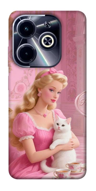 Чохол itsPrint Barbie with cat для Infinix Hot 40i, дитячі, купити оптом з доставкою