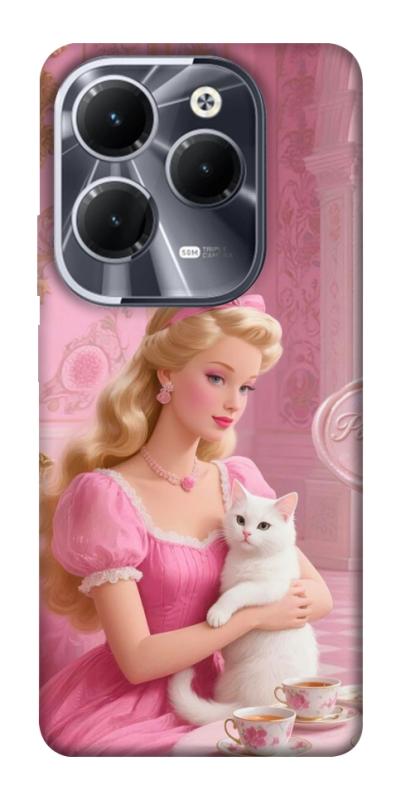 Чохол itsPrint Barbie with cat для Infinix Hot 40, дитячі, купити оптом з доставкою