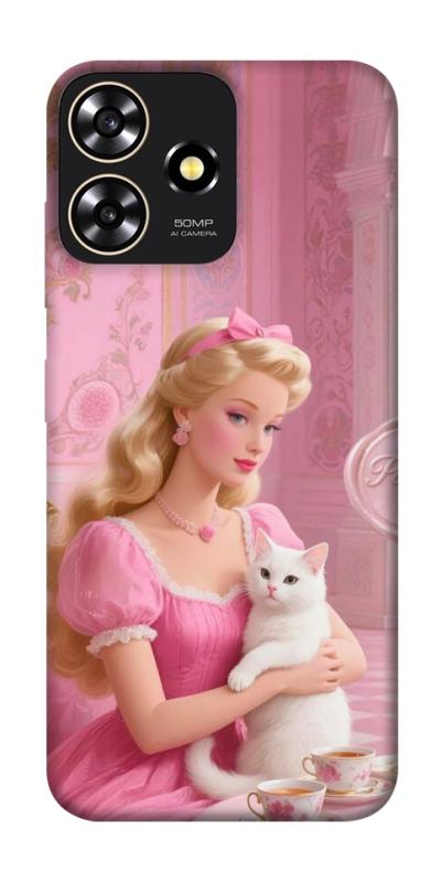 Чехол itsPrint Barbie with cat для ZTE Blade A73 4G, детские, купить оптом с доставкой