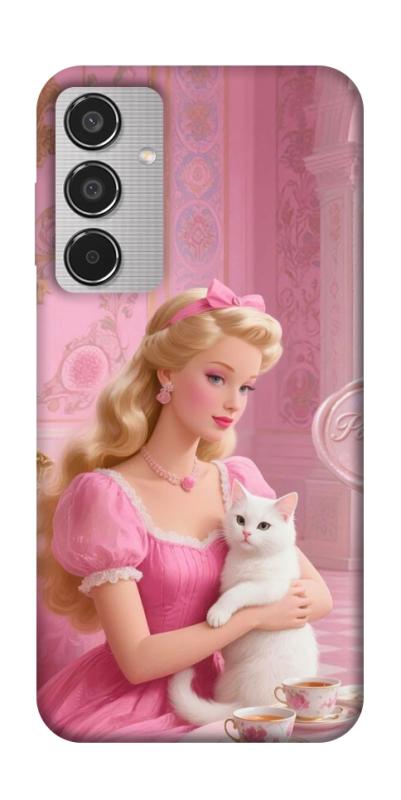 Чохол itsPrint Barbie with cat для Samsung Galaxy M35 5G, дитячі, купити оптом з доставкою