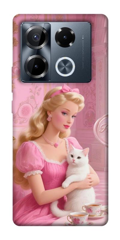 Чехол itsPrint Barbie with cat для Infinix Note 40 Pro 4G, детские, купить оптом с доставкой