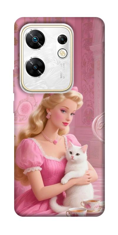 Чохол itsPrint Barbie with cat для Infinix Zero 30 4G, дитячі, купити оптом з доставкою