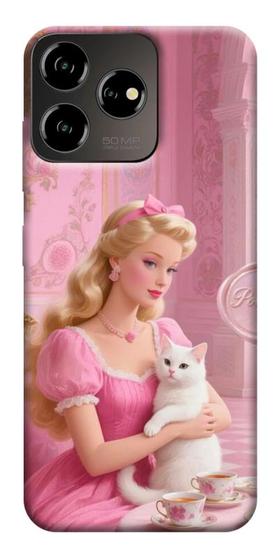 Чехол itsPrint Barbie with cat для ZTE Blade V50 Desing 4G, детские, купить оптом с доставкой