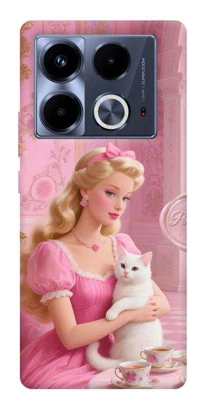 Чохол itsPrint Barbie with cat для Infinix Note 40 4G, дитячі, купити оптом з доставкою