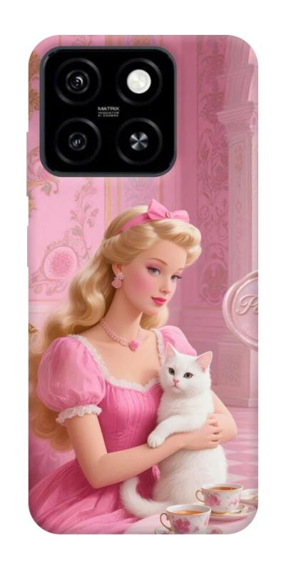 Чехол itsPrint Barbie with cat для ZTE Blade A55 4G, детские, купить оптом с доставкой