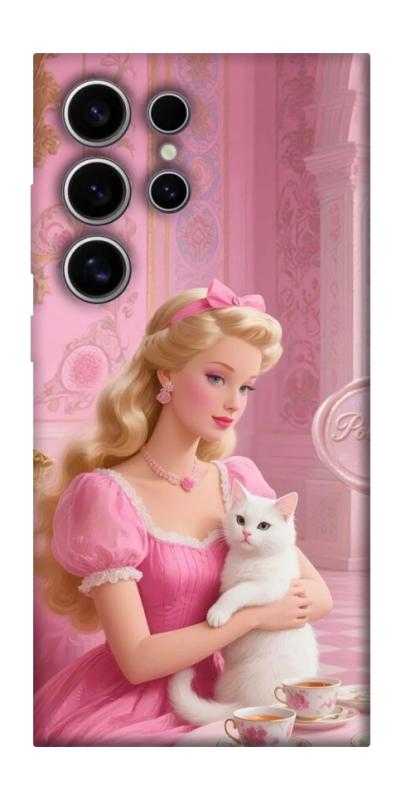 Чохол itsPrint Barbie with cat для Samsung Galaxy S25 Ultra, дитячі, купити оптом з доставкою