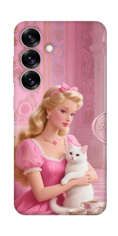 Чохол itsPrint Barbie with cat для Samsung Galaxy S25+, дитячі, купити оптом з доставкою