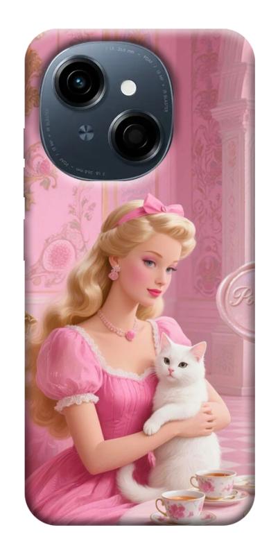 Чохол itsPrint Barbie with cat для TECNO Spark Go 1, дитячі, купити оптом з доставкою