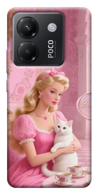 Чехол itsPrint Barbie with cat для Xiaomi Poco M7 Pro 5G, детские, купить оптом с доставкой