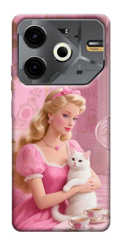Чехол itsPrint Barbie with cat для TECNO Pova 6 Neo (LI6), детские, купить оптом с доставкой