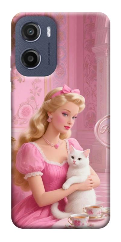 Чохол itsPrint Barbie with cat для Motorola Moto G05, дитячі, купити оптом з доставкою