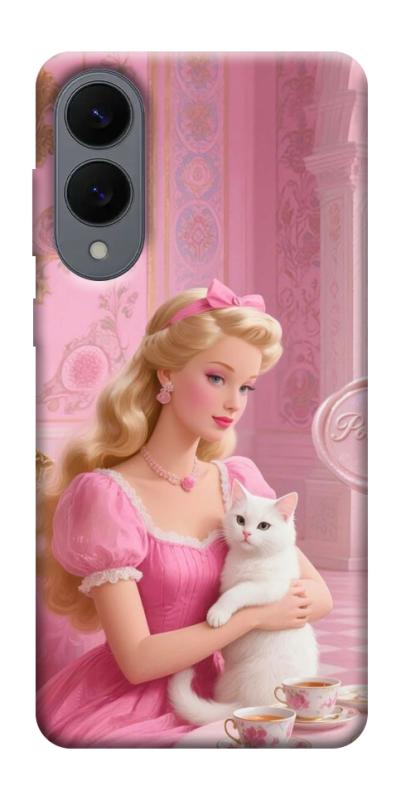 Чохол itsPrint Barbie with cat для Samsung Galaxy S25 Edge, дитячі, купити оптом з доставкою