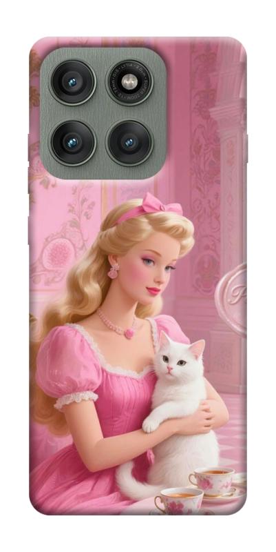 Чехол itsPrint Barbie with cat для Motorola Edge 60 Pro, детские, купить оптом с доставкой