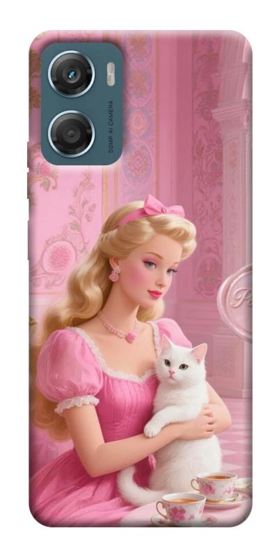 Чохол itsPrint Barbie with cat для Motorola Moto G06, дитячі, купити оптом з доставкою
