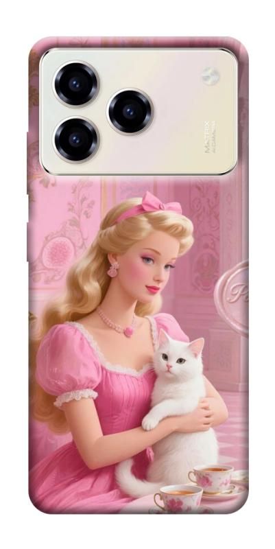Чехол itsPrint Barbie with cat для ZTE Blade A76, детские, купить оптом с доставкой