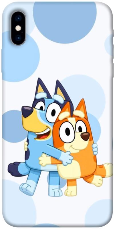 Чехол itsPrint Bluey and bingo для Apple iPhone X (5.8"), детские, купить оптом с доставкой