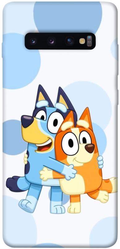 Чохол itsPrint Bluey and bingo для Samsung Galaxy S10+, дитячі, купити оптом з доставкою