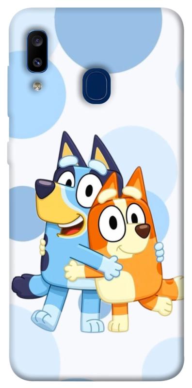 Чохол itsPrint Bluey and bingo для Samsung Galaxy A20 / A30, дитячі, купити оптом з доставкою