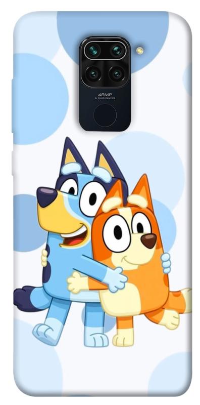 Чехол itsPrint Bluey and bingo для Xiaomi Redmi Note 9 / Redmi 10X, детские, купить оптом с доставкой