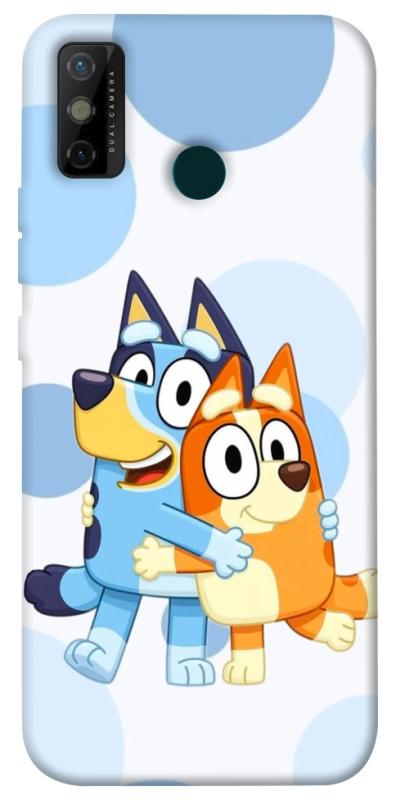 Чохол itsPrint Bluey and bingo для TECNO Spark 6 Go, дитячі, купити оптом з доставкою