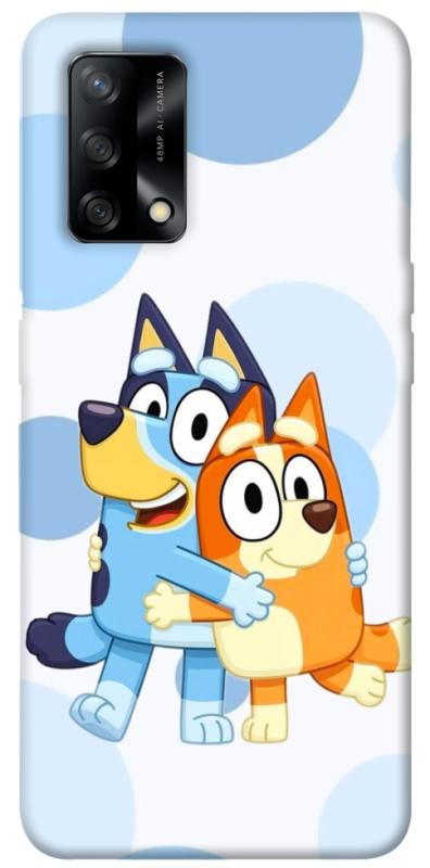 Чохол itsPrint Bluey and bingo для Oppo A74 4G, дитячі, купити оптом з доставкою