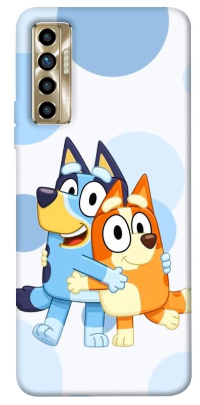 Чохол itsPrint Bluey and bingo для TECNO Camon 17P, дитячі, купити оптом з доставкою