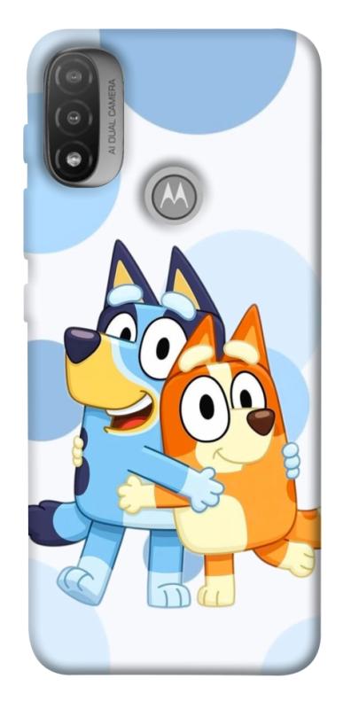 Чохол itsPrint Bluey and bingo для Motorola Moto E20, дитячі, купити оптом з доставкою