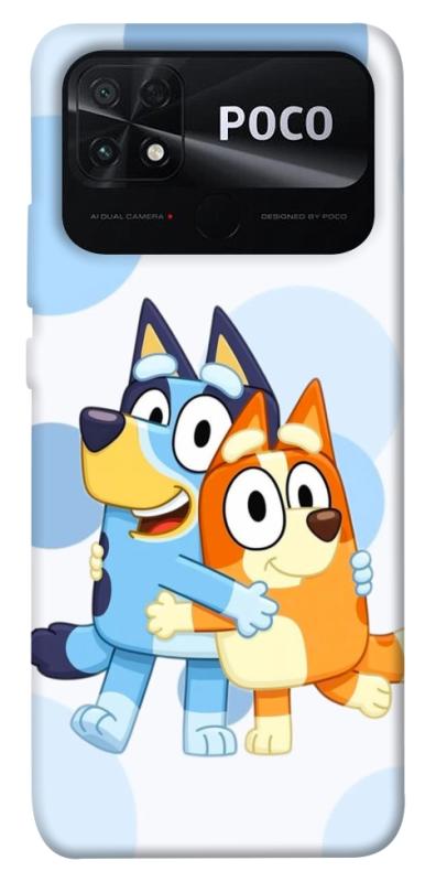 Чехол itsPrint Bluey and bingo для Xiaomi Poco C40, детские, купить оптом с доставкой