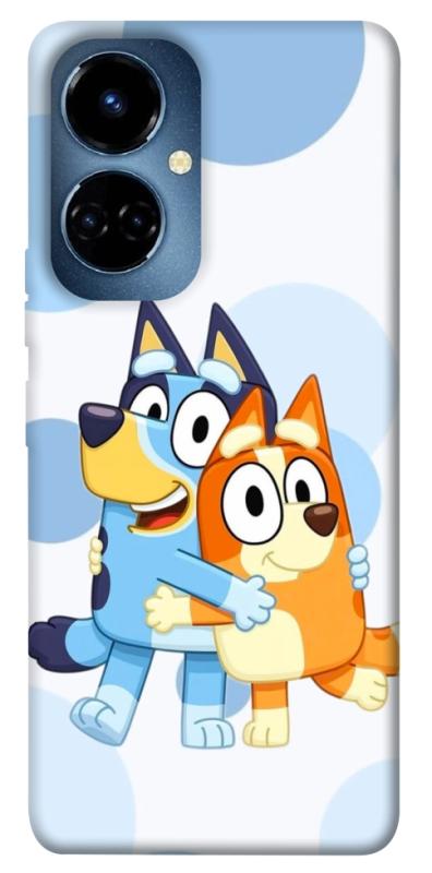 Чехол itsPrint Bluey and bingo для TECNO Camon 19 (CI6n) / 19 Pro (CI8n), детские, купить оптом с доставкой