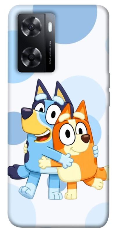 Чохол itsPrint Bluey and bingo для Oppo A57s, дитячі, купити оптом з доставкою