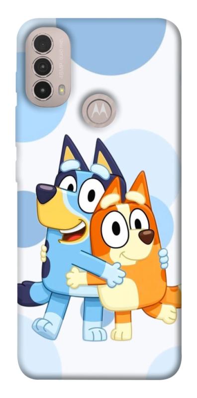 Чохол itsPrint Bluey and bingo для Motorola Moto E40, дитячі, купити оптом з доставкою