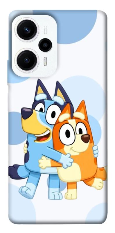 Чохол itsPrint Bluey and bingo для Xiaomi Poco F5 / Note 12 Turbo, дитячі, купити оптом з доставкою